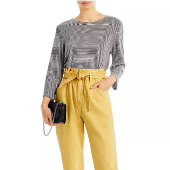 Theory Lowell Square Striped Tee MSRP $140 Great Reviews SZ S M L XL - Picture 5 of 8